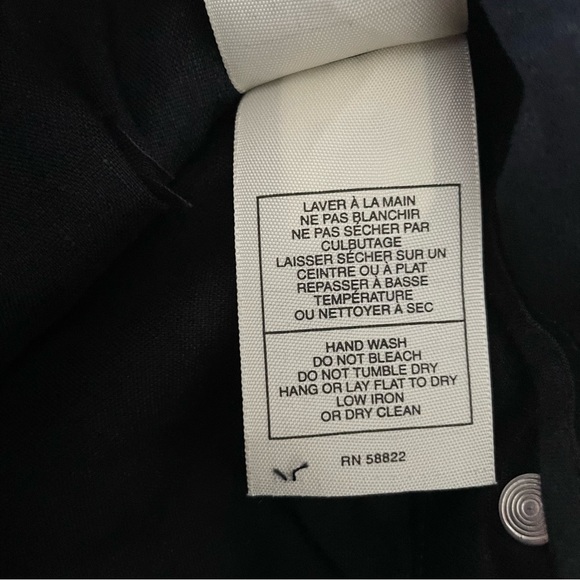 Max Studio Special Edition Black Linen Blend Skort • Size 10 - Picture 11 of 16